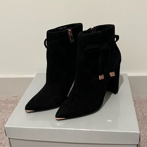 Gorgeous black suede Ted Baker shoes